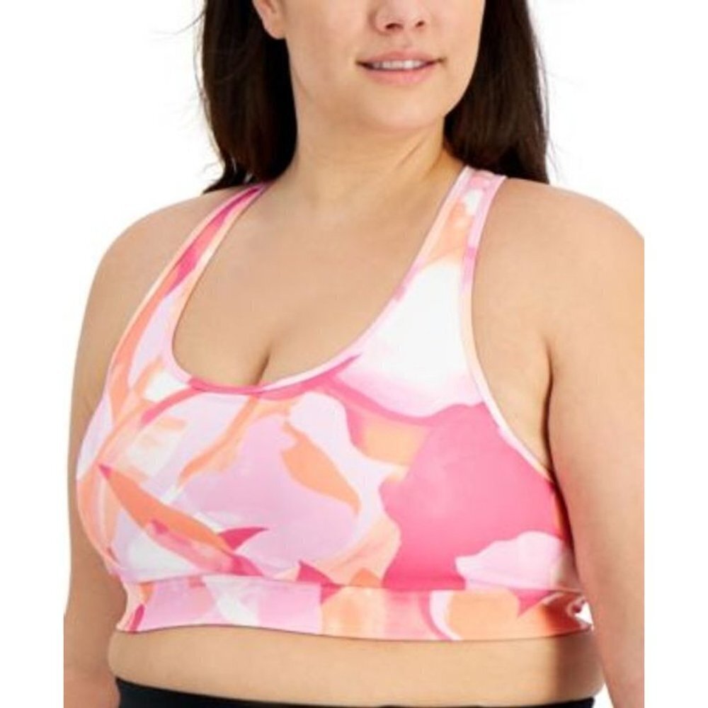 NWT Ideology Petal Berry Ice Bra sz 3X - Picture 5 of 6